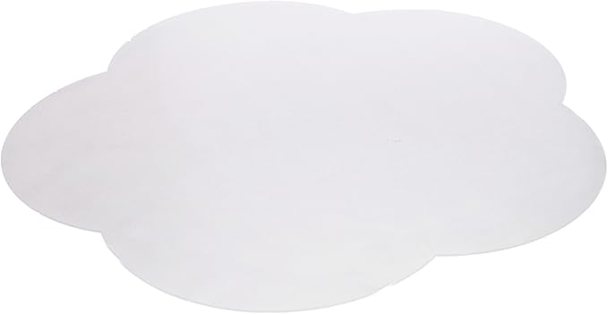 DESKU Flower Power Desk Chair Mat – Heavy-Duty PVC Mats for Hard Floor Protection, Clear, 48 x 49 Inches, Made in The USA