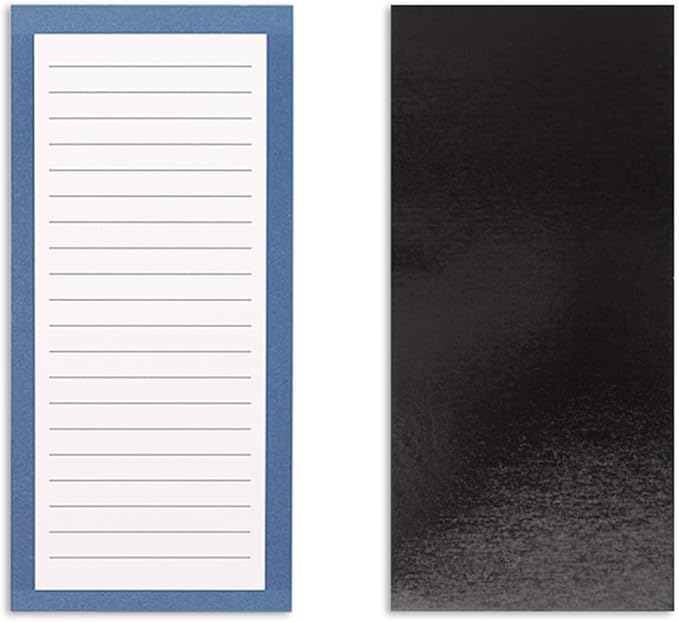 8 Magnetic Notepads – Notepads for Grocery List, Shopping List, To-Do List, Reminders -Strong Magnetic Back- Memo Notepad with Solid Pattern Designs | 25 Sheets per Pad 7.5 x 3.5 inch (8 Pack)