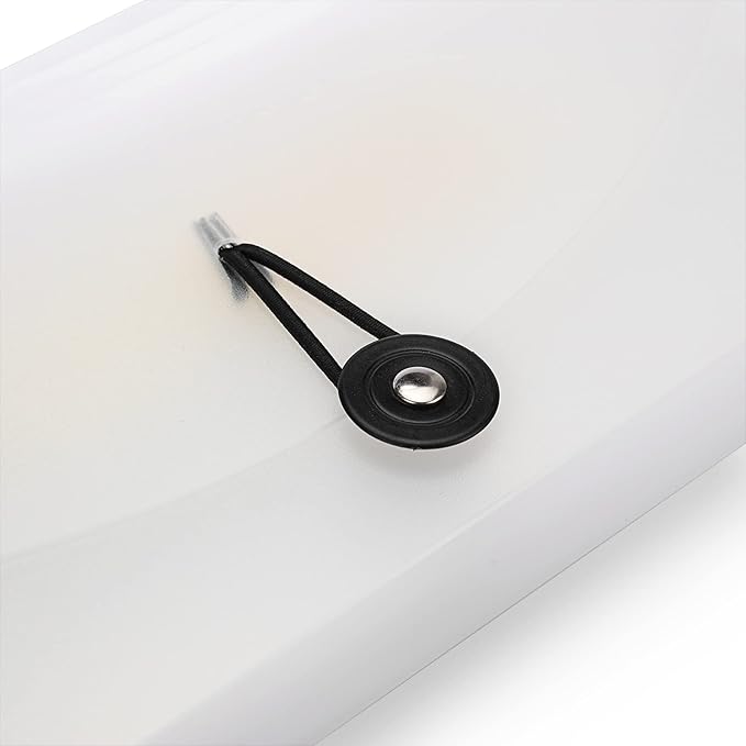 BTSKY Expanding File Folder –New 13 Pockets Small Accordion File Folder Expandable Card Ticket Holder File Storage Folder Check Bill File Folder Plastic Wallet Case (White Translucent)