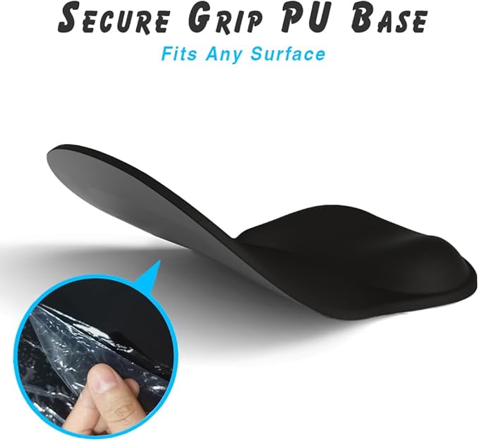 ErgoComfort Gel Wrist Rest Mouse Pad-Ergonomic Office Mousepad with Wrist Support-Non-Slip, Design Desk Accessories Mat for Home&Game Decor (09PinkSerenity Set)