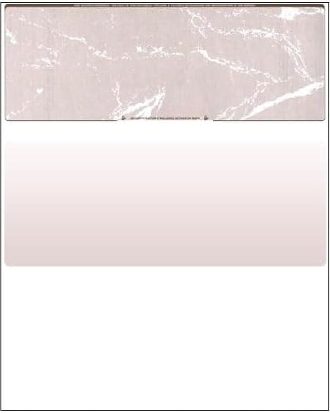 Compuchecks Check on Top Blank Check Paper - 2500 Pack, Quick-Books & Laser Printer Compatible - Security Business Checks with Voucher - 8.5" x 11" Brown Marble