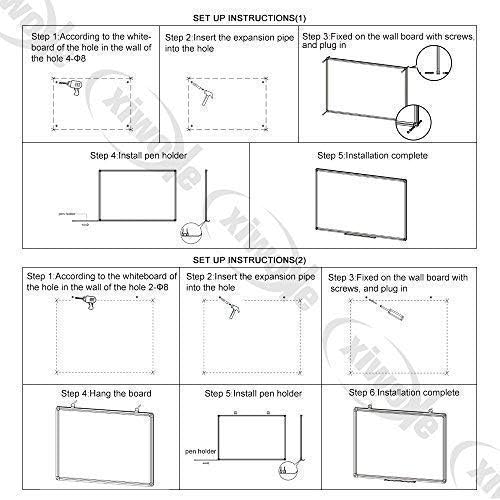 XIWODE Magnetic Dry Erase Board 24x36 Inches, Aluminum Frame Whiteboard for Wall, Durable Writing Surface for Office, Classroom & Home Use