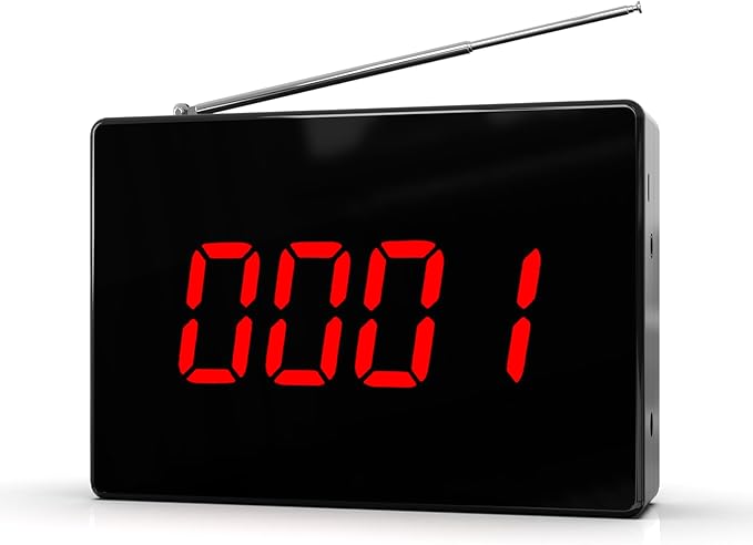 CallToU Wireless Calling System Customers Patient Pager System 1 Display Receiver Only（Need to Be Paired with Transmitter to Work）