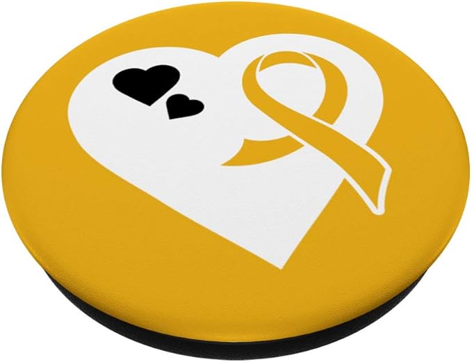 Neuroblastoma Awareness Ribbons Mobile Stand PopSockets PopGrip: Swappable Grip for Phones & Tablets