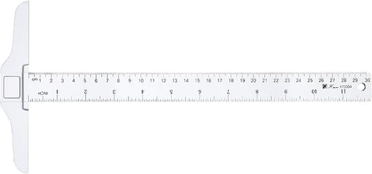 Pangda 12 Inch/ 30 cm Junior T-Square Plastic Transparent T-Ruler for Drafting and General Layout Work (1)