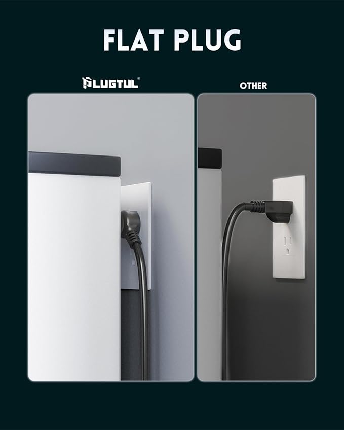 Desk Clamp Power Strip, 6FT Desk Outlet Station with 3 Outlet, PD 20W Fast Charging, Flat Plug, 16 Gauge, Black Desk Power Strip with USB C, Fit 1.72" Tabletop Edge