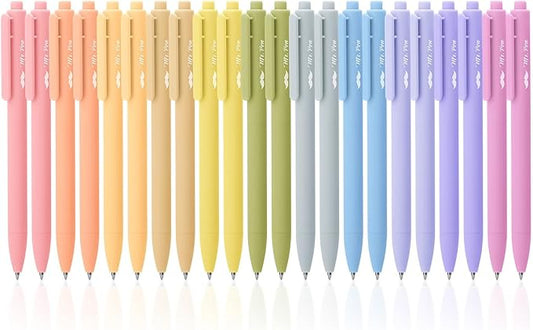 Mr. Pen- Retractable Gel Pens, 22 Pack, Black Ink, Mild Barrel Gel Pens, Gel Pens Fine Point 0.7mm, Retractable Pens, Cute Pens, Gel Ink Pens, Aesthetic Pens for Journaling Fine Tip Pens