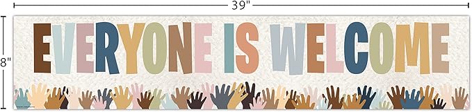 Teacher Created Resources Everyone is Welcome Helping Hands Banner (TCR7131)