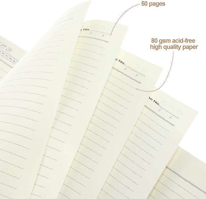 Epakh 22 Packs Spiral Notebook Hard Cover Spiral Journal, Wide Ruled Pages, 50 Sheets 100 Pages, Lined Style(Brown,B5)