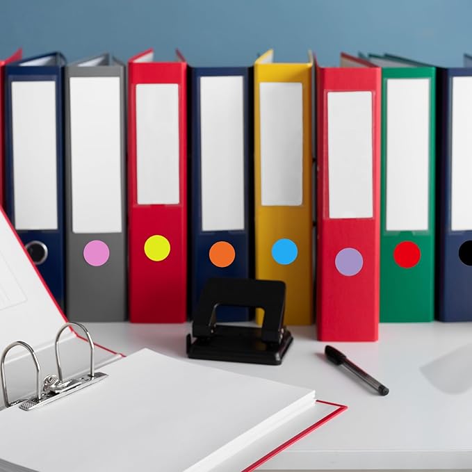 Dot Stickers,Pack of 2400 Round Color Coding Circle Dots Stickers Labels (3/4",Red)