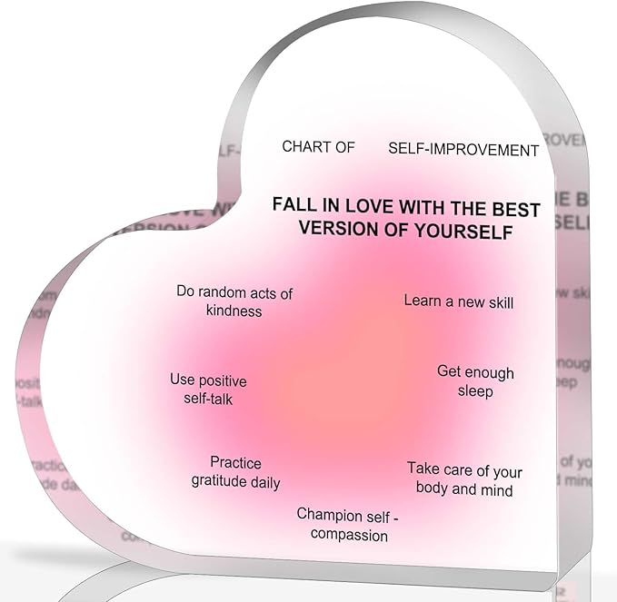 Mental Health Decor, Psychotherapy Affirmations Heart Acrylic Sign, Therapy Anxiety Decor Sign, Therapy Mental Health Decorations, Mental Health Gifts for Social Worker Classroom School Counseling