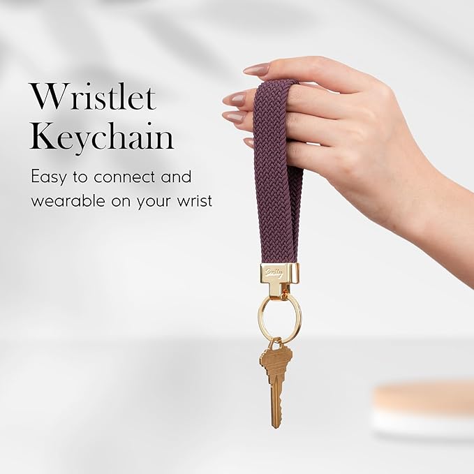 SENLLY Wristlet Lanyard, Stretchy Keychain Holder, Original Elastic Anti-Drop Design Keyring