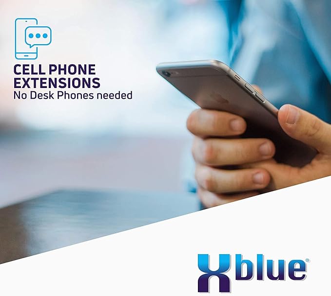 XBLUE QB1 System Bundle with 12 IP8g IP Phones Including Auto Attendant, Voicemail, Cell & Remote Phone Extensions & Call Recording