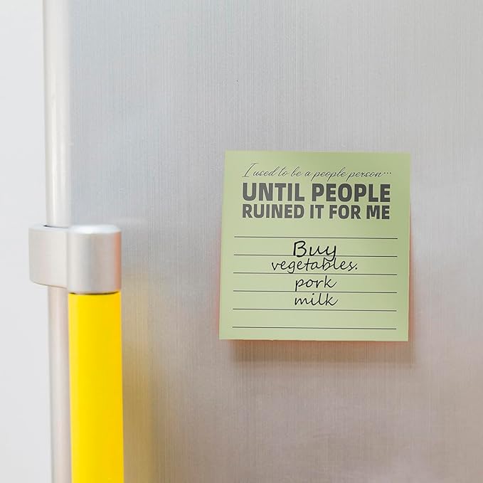 Post it Notes 3x3 Cute and Aesthetic Sticky Notes Planner Notepad - 450 Sheets - Desk Accessories for School, Office, and Home - Ideal Gifts for Teachers, Women, and Coworkers (Sayings Line)