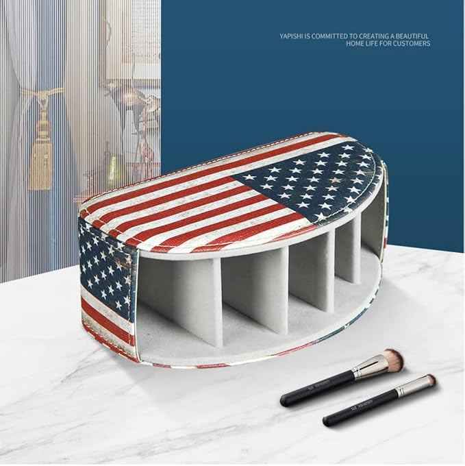 Remote Control Holder PU Leather TV Remote Caddy for Table, 5 Compartments Nightstand Organizer for Bedroom Accessories/Bedside Remotes/Media Controllers/Office Supplies, Decorations for Living Room