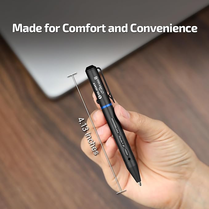 OLIGHT O'Pen Mini 2 Ballpoint Pen and Pencil in One, Replaceable EDC Refill and Pencil Tip, Smooth Writing, for Office, Working, Writing (Black)