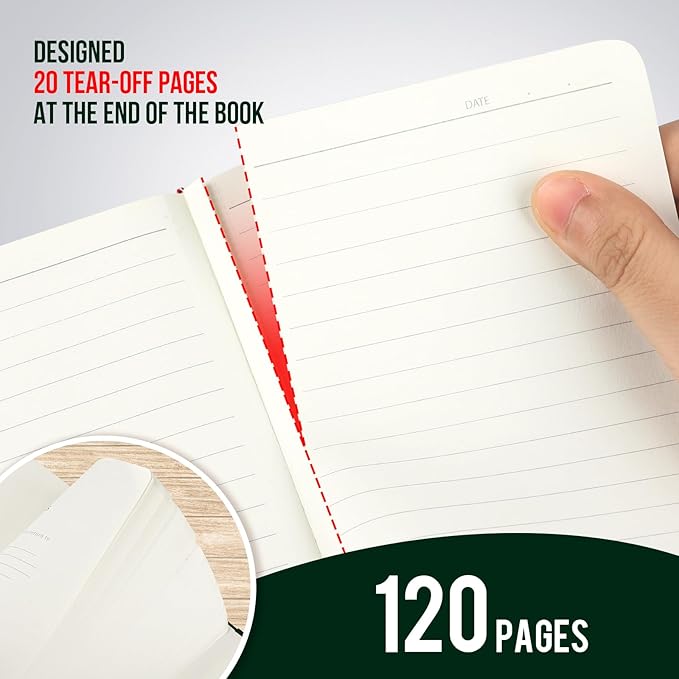 Small Notebook College Ruled, 3 Pack (Green) 3.7x5.7 in Pocket Notebook Journaling Notebooks Mini Hardcover Lined Note Pads with Pens for Work Business Travel and Office Supplies