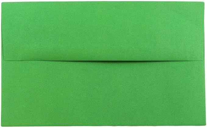 JAM PAPER A10 Colored Invitation Envelopes - 6 x 9 1/2 - Green Recycled - Bulk 500/Box