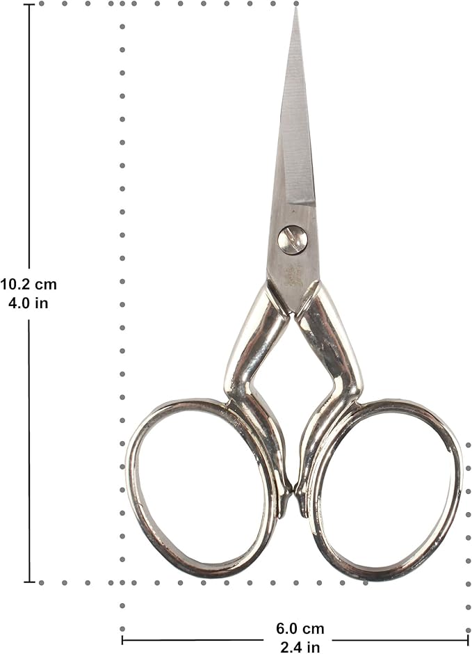 JubileeYarn JubileeYarn Leg Shaped Embroidery Scissors - Silver - 30 Scissors