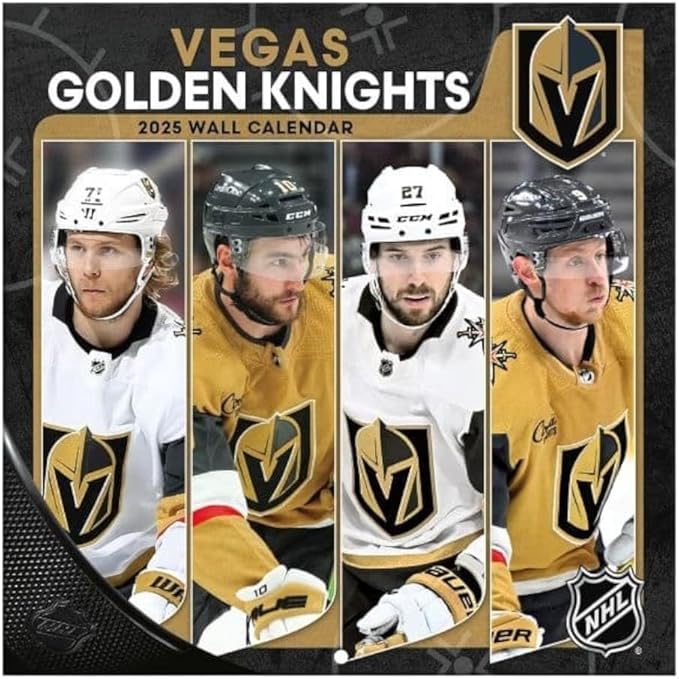 TURNER SPORTS Vegas Golden Knights 2025 Mini Wall Calendar (25998040623)