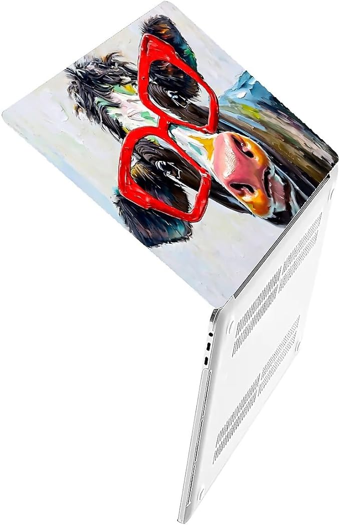 Compatible with 12 Inch MacBook A1534, Red Cow Hard Plastic Shell Cover Case
