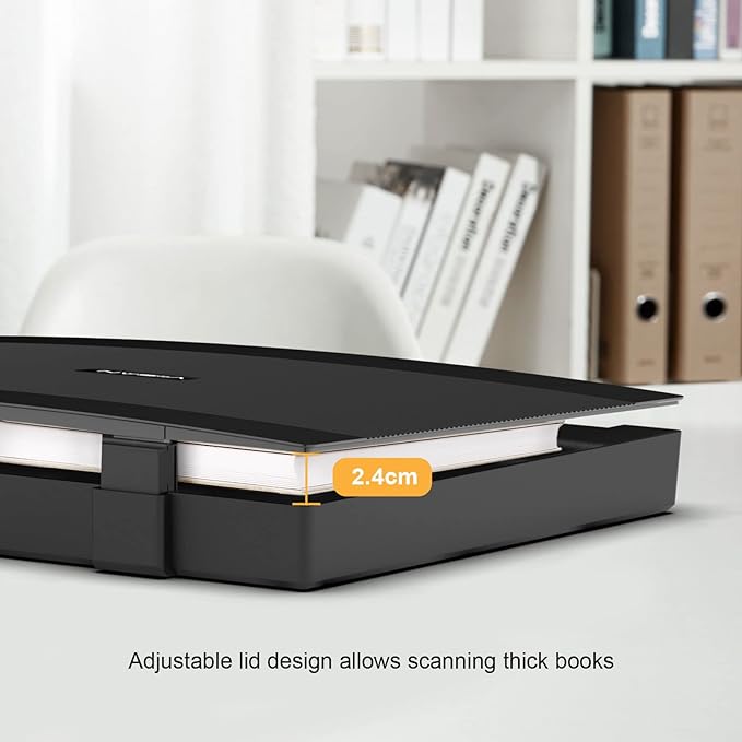VIISAN 3120 A3 Flatbed Scanner, 1200 DPI, CIS Sensor, Scan 12" x 17" in 8 sec, Frameless, Auto-Scan, Document & Photo & Book Scanner, Design for Library, School and Soho. Supports Windows & Mac