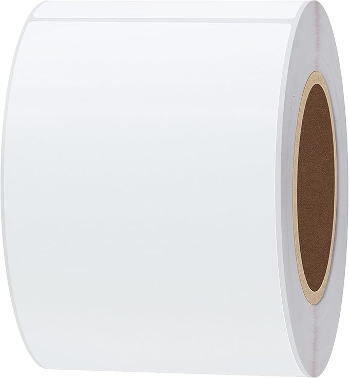 Hybsk 2.25x4 inch Direct Thermal Labels for Barcodes, Address, Compatible with Rollo Label Printer & Zebra Desktop Printers (2.25"x4",2 Rolls White)