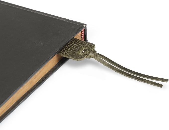 Londo Genuine Leather Handmade Bookmark (Set of 2) (Knotted, Green)