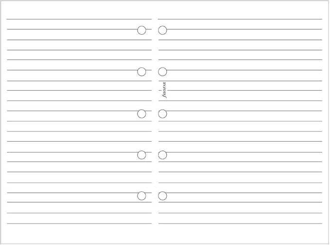 Filofax Mini Ruled White (B513008)