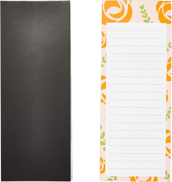 Juvale 6-Pack Magnetic Grocery List Pad for Fridge- Cute Shopping List Paper Note Pads for Refrigerator, To-Do Memos (6 Floral Designs, 60 Sheets Each)