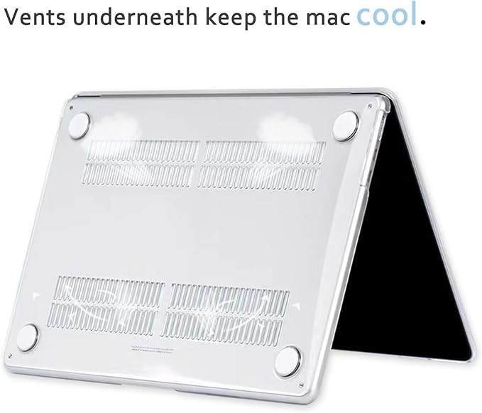 Case for MacBook Pro 13 inch M2 M1 A2338 A2289 A2251 A2159 A1989 A1706 2023-2016 Release with Touch ID, 6 in 1 Matte Clear Shell&Keyboard Cover&Screen Protector&Webcam Cover, Garden Flower