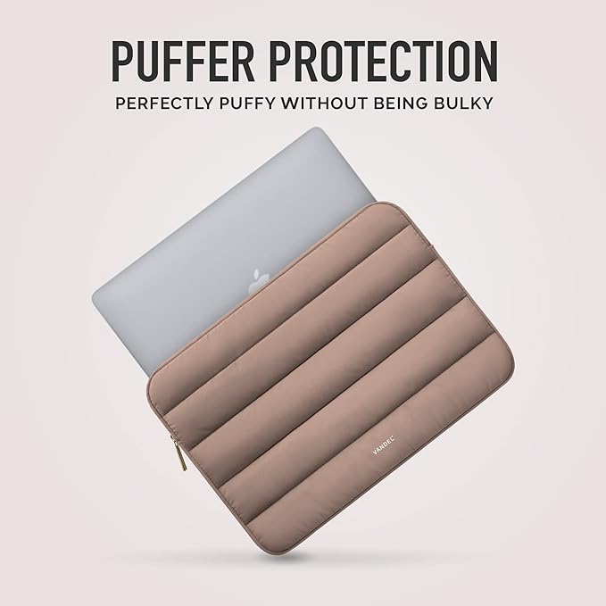 Vandel - The Original Puffy Laptop Sleeve 13-14 Inch Laptop Sleeve for Women. College Student Gifts for Christmas, Laptop Cover, MacBook Pro 14 Inch Sleeve, MacBook Air Sleeve 13 Inch, iPad Pro 12.9