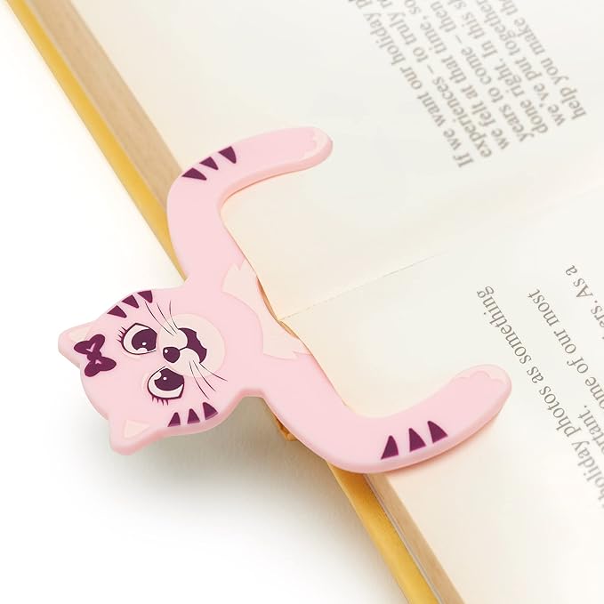 Page Pals Bookmark Bookholder | Page Holder | Music Holder Clip | Music Paper Holder | Magazine, Cookbook | Reading in Bed at Home | Office, Desk, Kitchen Use | Novelty Reading Gift Idea