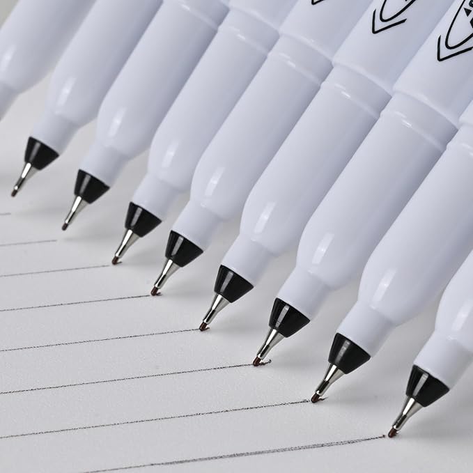 Permanent Markers, Ultra Fine Point, Black, 150 Count, 0.4mm, Fine tip permanent marker set, quick dry, waterproof, fading resists, durable, marks on paper, glass, ceramic, plastic, wood, rock, metal