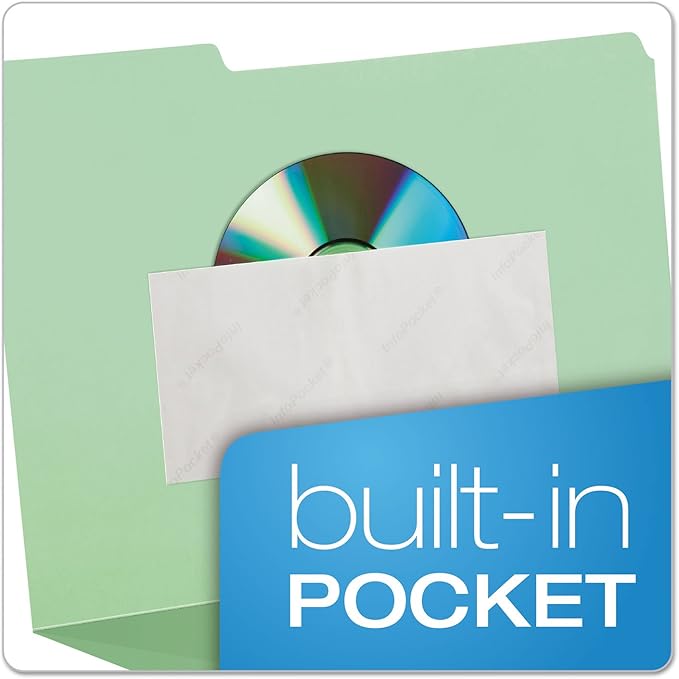 Pendaflex 84370 File Folders with Erasable Tabs, 1/3 Cut Top Tab, Letter, Assorted (Pack of 30)