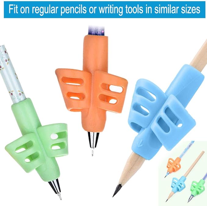 JuneLsy Pencils Grips Pencils Grips for Kids Handwriting Posture Correction Training Writing AIDS for Kids toddler Preschoolers Students Children Special Needs (6PCS)