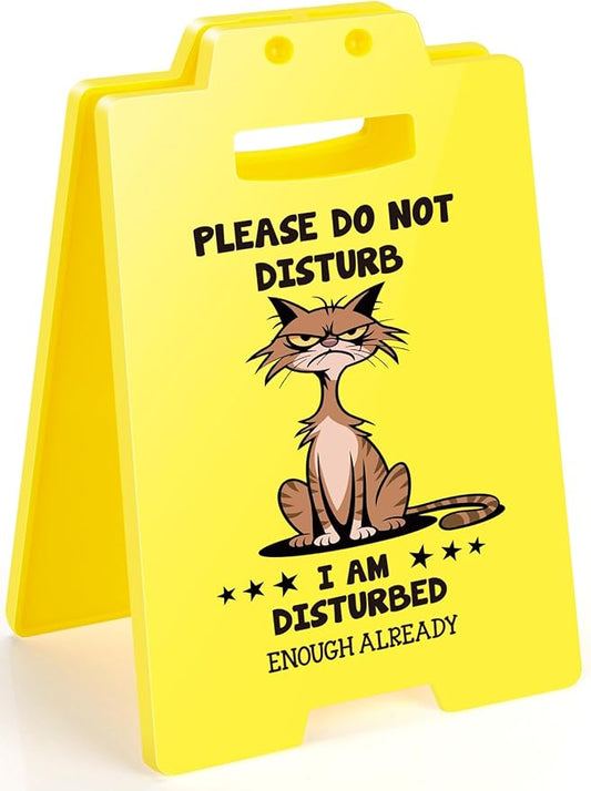 MBL Funny Team Office Gifts - PLEASE DO NOT DISTURB, Funny Fun Gag Desk Sign Cubicle Decor for Coworker Teammate Employee Boss Birthday Christmas White Elephant Under 10 Dollar