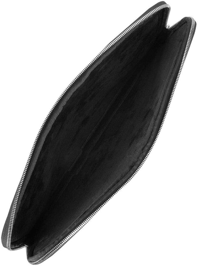 Targus Newport Modern Style Sleeve with Durable Water-Repellent Nylon, Back Zip Pocket Pouch, Protective Slipcase fits 11-12-Inch Laptop/Notebook, Black (TSS1001GL)