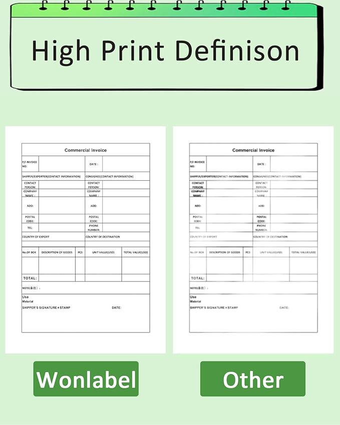 Thermal Printer Paper 8.5 x 11 Inch, US Letter Size Thermal Paper 100 Sheets, Compatible with ITP01/A40 Portable Thermal Printer, Continual Feeding Thermal Paper