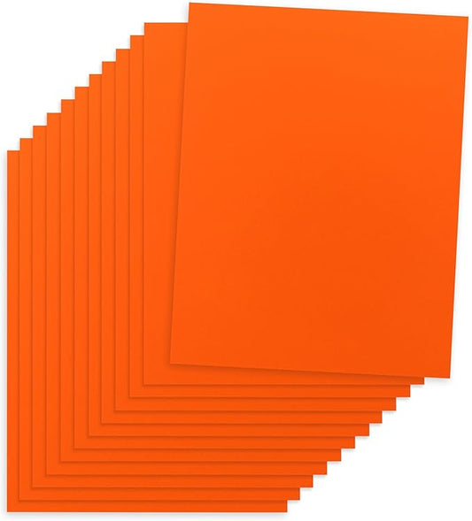 Hygloss Dark Orange Colored Paper - 24 lb, 89 GSM, Acid-Free, Fade-Resistant, 11x17-Inch Ledger Size Color Copy Paper, 90 Sheets