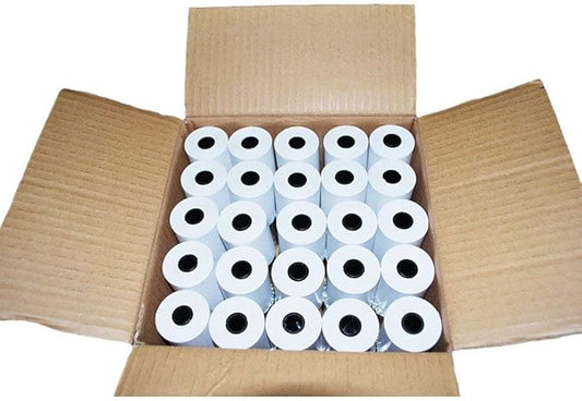 RBHK 2 1/4" x 50' Thermal Receipt Paper, Cash Register POS Paper Roll (100 Rolls)