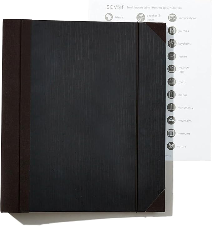Savor | 2025 Updated Edition The Folio™ Document Organizer|Custom Dyed Cloth Bound Expanding File Folder for Important Papers, Emergency Binder,Birth Certificates,Social Security Cards, and Passports