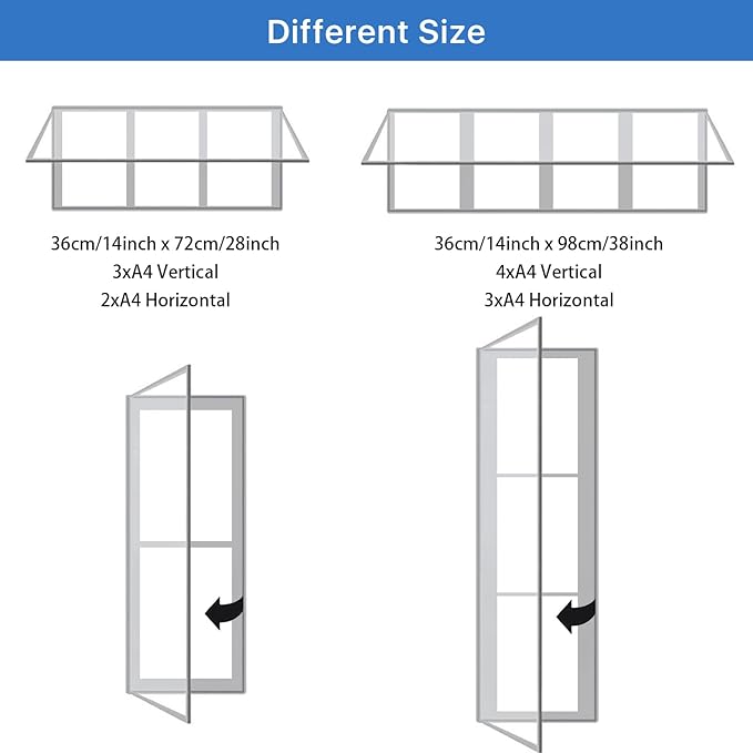 SWANCROWN Locking Bulletin Board Tamper-Proof Notice Board Cork Display Case Wall-Mounted for K12 Office Dentists, 38x14 inch