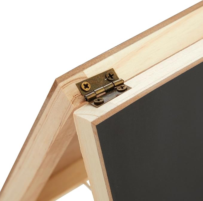 2 Pack Mini Chalkboard Easel Signs for Tabletop Decorations, Restaurant Food Display, Message Boards, Small Business, Wedding, Catering Events, Coffee Shop (4.5x7.5 in)