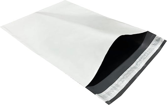 Colored Poly Mailers Pack of: (White, 10" x 13" pack of 500) Be creative with your packaging with Colored mailers