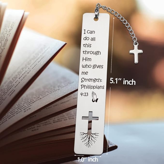 Inspirational Christian Gift for Women, Tassel with Bible Verse Bookmark Funny Gift for Women, Christmas Birthday Bookmarks Gifts for Female Bookworms Friends Sister Girl Book Club Religious Gift-ZB3