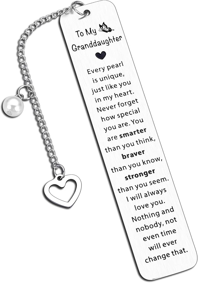 Coastal Granddaughter, Granddaughter Gifts from Grandma, Christmas Gifts for Granddaughter, Stocking Stuffers for Teen Girls 16 18, Birthday Valentines Gifts for Granddaughter, Granddaughter Bookmark