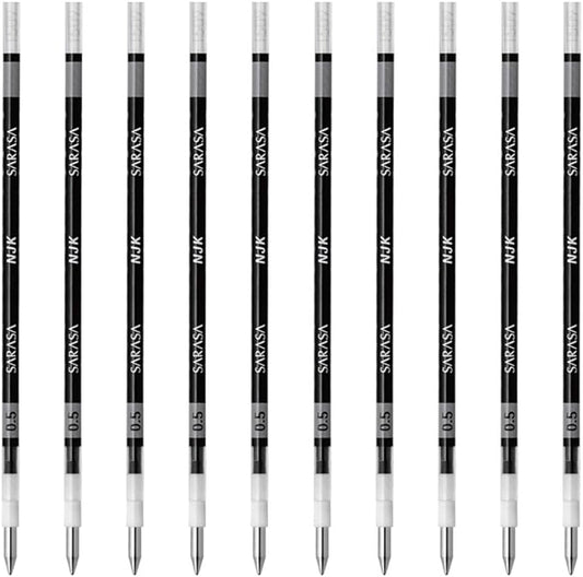 Zebra Ballpoint Pen Refill, Sarasa, NJK-0.5 Lead, Black, 10 Count BRNJK5BK
