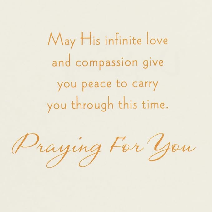 Hallmark DaySpring Religious Sympathy Card for Loss of Mom (God is Near)