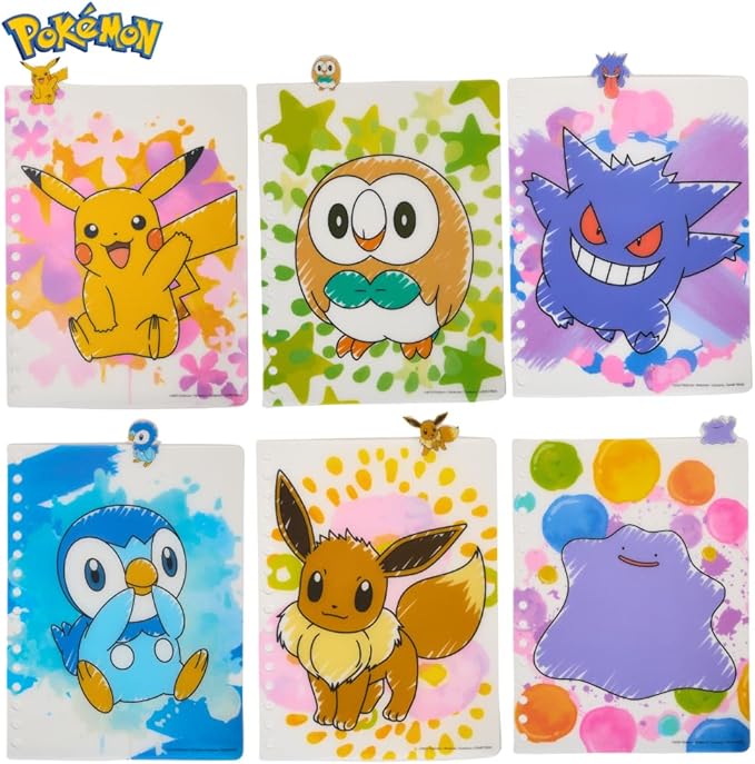 Innovative Designs Pokémon Tab Journal Notebook for Kids, Spiral Bound, 144 Lined Pages, 8 x 7 inches